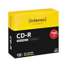 CD-R Imprimable 52x Intenso - Lot de 10 - 700 Mb - 1801622