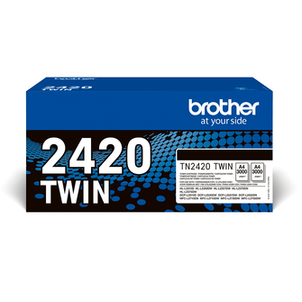 Toner Brother TN-2420TWIN - Pack de 2 cartouches de toner - Noir - TN2420TWIN