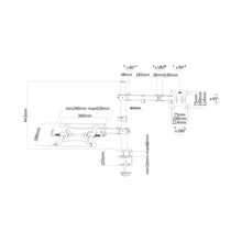 Bras porte-écran moniteur NewStar - Bras articulé double ajustable - FPMA-D550NOTEBOOK