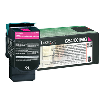 Cartouche de toner d'origine Lexmark Magenta - C544X1MG