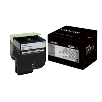 Cartouche de toner d'origine Lexmark 800X1 Noir - 80C0X10