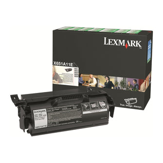 Cartouche de toner d'origine Lexmark Noir - X651A11E