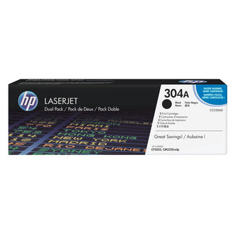 Pack de cartouches de toner d'origine HP 304A Noir - CC530AD