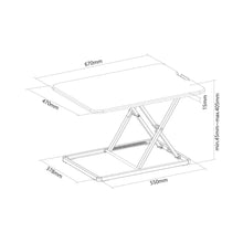 Poste de travail ergonomique NewStar - Station réglable Assis-Debout - NS-WS050BLACK
