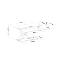 Poste de travail ergonomique NewStar - Station réglable Assis-Debout - NS-WS300BLACK