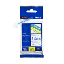 Brother -  Cassette à ruban TZe-133 pour étiqueteuse Brother | 12mm x 8m | Bleu sur Transparent - TZE133