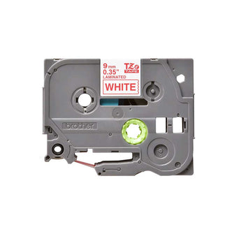Brother - Cassette à ruban TZe-222 pour étiqueteuse Brother | 9mm x 8m | Rouge sur Blanc - TZE222