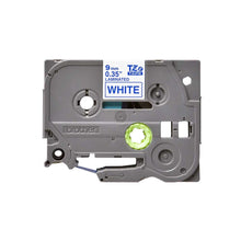 Brother - Cassette à ruban TZe-223 pour étiqueteuse Brother | 9mm x 8m | Bleu sur Blanc - TZE223