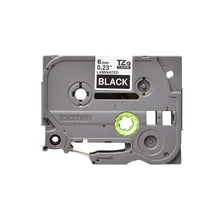 Brother - Cassette à ruban TZe-315 pour étiqueteuse Brother | 6mm x 8m | Blanc sur Noir - TZE315