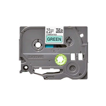 Brother -  Cassette à ruban TZe-731 pour étiqueteuse Brother | 12mm x 8m | Noir sur Vert - TZE731
