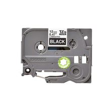 Brother - Cassette à ruban TZe-335 pour étiqueteuse Brother | 12mm x 8m | Blanc sur Noir - TZE335