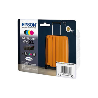 Pack de 4 encres Epson 405 XL cartouches d'origine - Noir & Couleurs - C13T05H64010