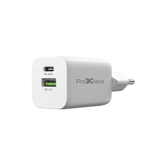 ProXtend - Chargeur mural Double Port USB-C 30W PD et USB-A QC 3.0 - PX-PD30P2EU